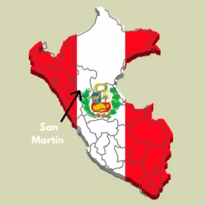 San Martin Map Peru